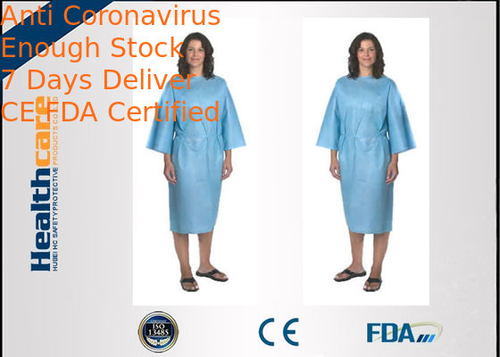 Disposable Waterproof Surgical Gowns , Fluid Repellent Non Woven Coverall