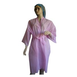 Mükemmel Çekme Mukavemetli Dokusuz Tek Kullanımlık Spa Elbiseler / Kimono Robe