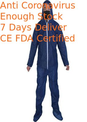 Anti Static Disposable Coverall Suit , Lint Free Chemical Resistant Coveralls
