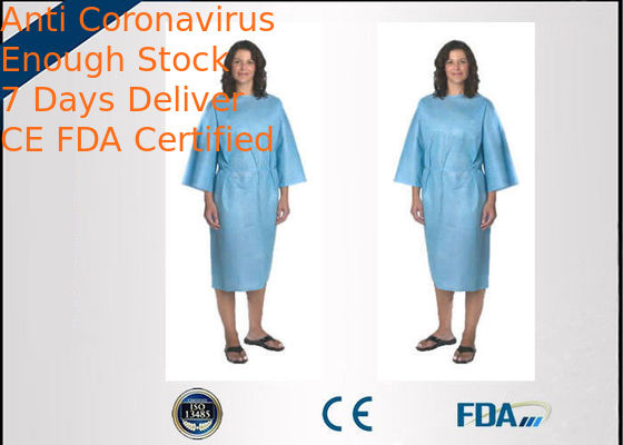 Disposable Waterproof Surgical Gowns , Fluid Repellent Non Woven Coverall