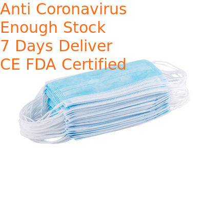 Hypoallergenic Face Mask Surgical Disposable 3 Ply Non Irritating Economic