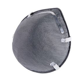 Çin Gri Renk FFP2 Kupası Maske Baş Giyen Boyut 132 * 115 * 47mm Lateks Ücretsiz Fabrika