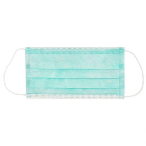 Safe Breathable Disposable Medical Face Mask Green Color For Nail Salons